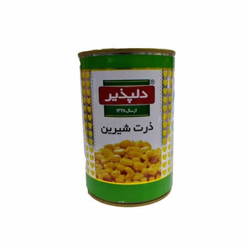 کنسرو ذرت شیرین دلپذیر با دانه های تازه و ترکیب خوش طعم